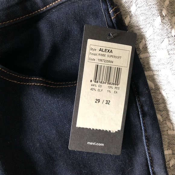 Mavi Mid-Rise Supersoft Skinny Jeans size 29 - Picture 3 of 9